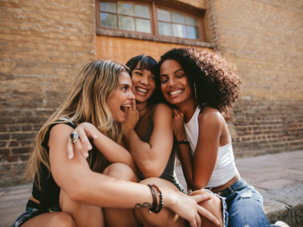 A group of girls enjoying their time together, this is to illustrate the power of friendship 