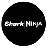 Shark | Ninja logo in a black circle